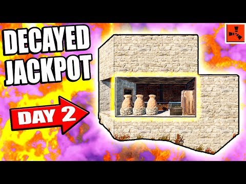 Rust DECAYED BASE JACKPOT RAID - Eco Raiding RICH NIEGHBORS = FREE LOOT - Vanilla (Rust Raids PvP)