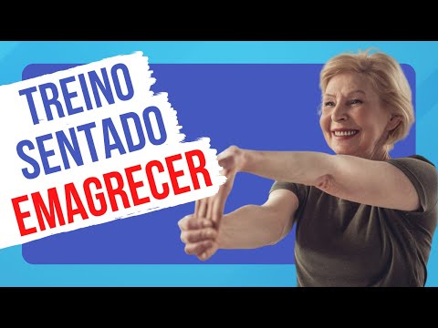 GINÁSTICA NA CADEIRA PARA EMAGRECER IDOSOS E OBESOS | Exercícios Sentado em casa para Terceira Idade