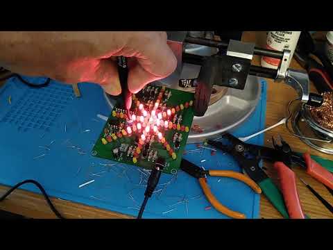 Completed Through-Hole Solder Practice Kit