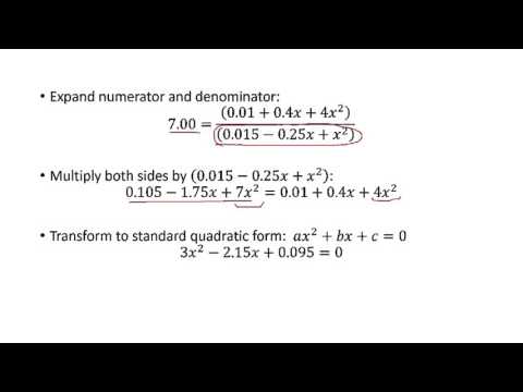 Equilibrium calculations part 2
