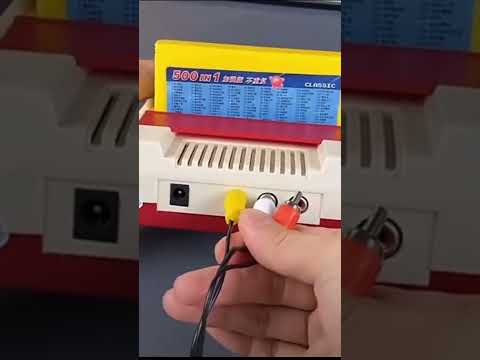 Famicom. Retro game console 90s