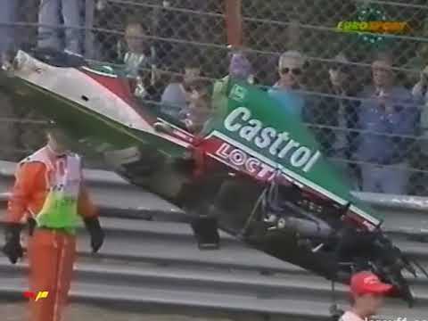 Zanardi's huge crash - Spa 1993