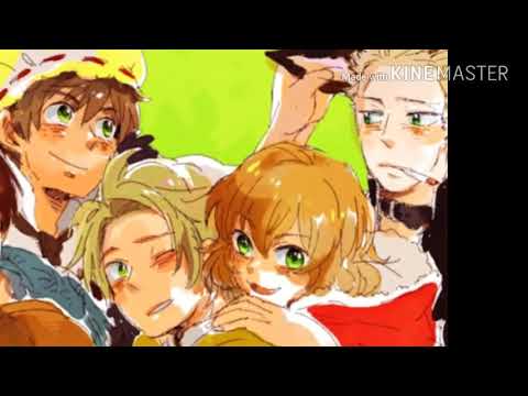 Hetalia- Tomato gang happy Halloween
