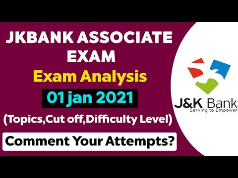 JKBANK ASSOCIATE | Exam Analysis |First Day 01 Jan 2021