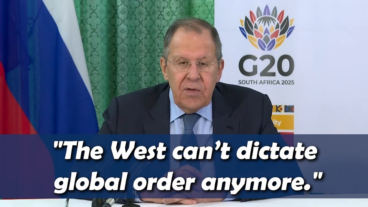 Minister Lavrov Explains Why the West Can't Stop Russia's Growth at G20 | EN-RU interpretation
