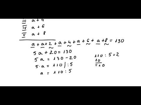 Clasa a V-a - Cap. Numere naturale - ex. 8 - suma a 5 numere naturale pare consecutive