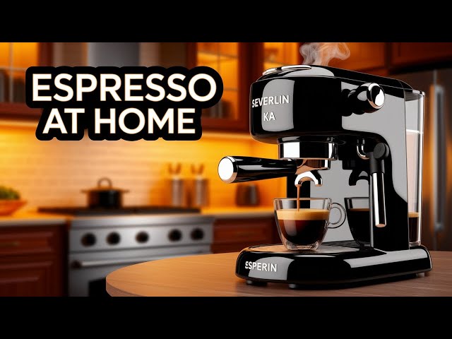 Vídeo relacionado con SEVERIN - Cafetera espresso a presión con espumador de leche, Máquina de café,Hasta 4 tazas de café de barista, Negro, KA 5978
