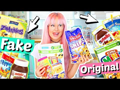 FAKE gegen ORIGINAL 🤢 sind teure Süßigkeiten besser? | ViktoriaSarina