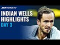 Medvedev faces McDonald; Rublev Takes on Taberner | Indian Wells 2021 Day 3 Highlights