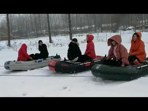 Oppustelig gummibåd i slidstærkt 3-lags PVC - brug med eller uden motor