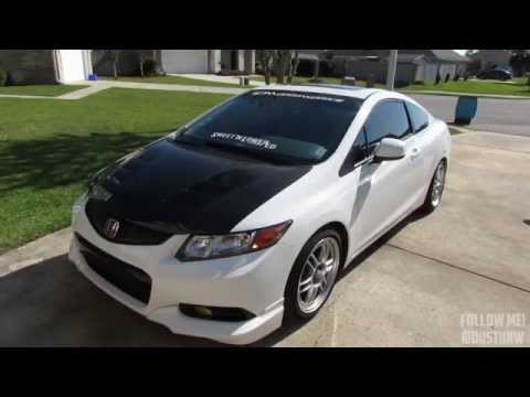 2012 Civic Si Seibon Carbon Fiber Hood Install