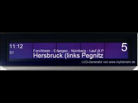 Bahnsteigansage für Nürnberger S1