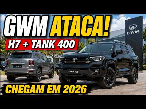 NOVOS GWM H7 e TANK 400: OS SUVs HÍBRIDOS que VÃO MUDAR o MERCADO BRASILEIRO!