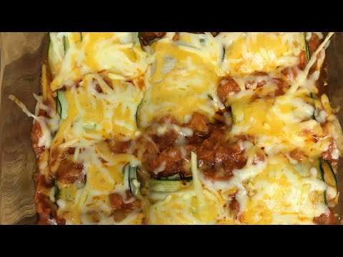 Canelones de calabacín con tan solo tres ingredientes #short