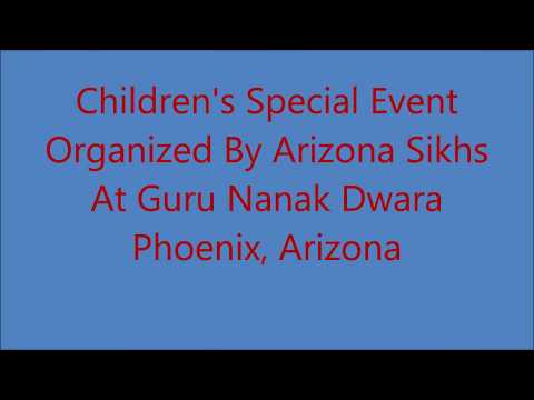 Prof. Sarabjit  Singh Gobindpuri Ji Special Children's Event at Guru Nanak Dwara Phoenix, Arizona