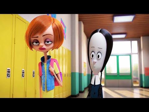 THE ADDAMS FAMILY Clip - "Wednesday goes to School" (2019)