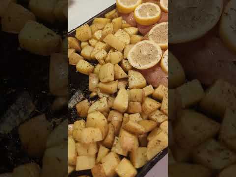 Sheet Pan Chicken With Asparagus And Roasted Potatoes. Part 4 #food #yummy #delicious!