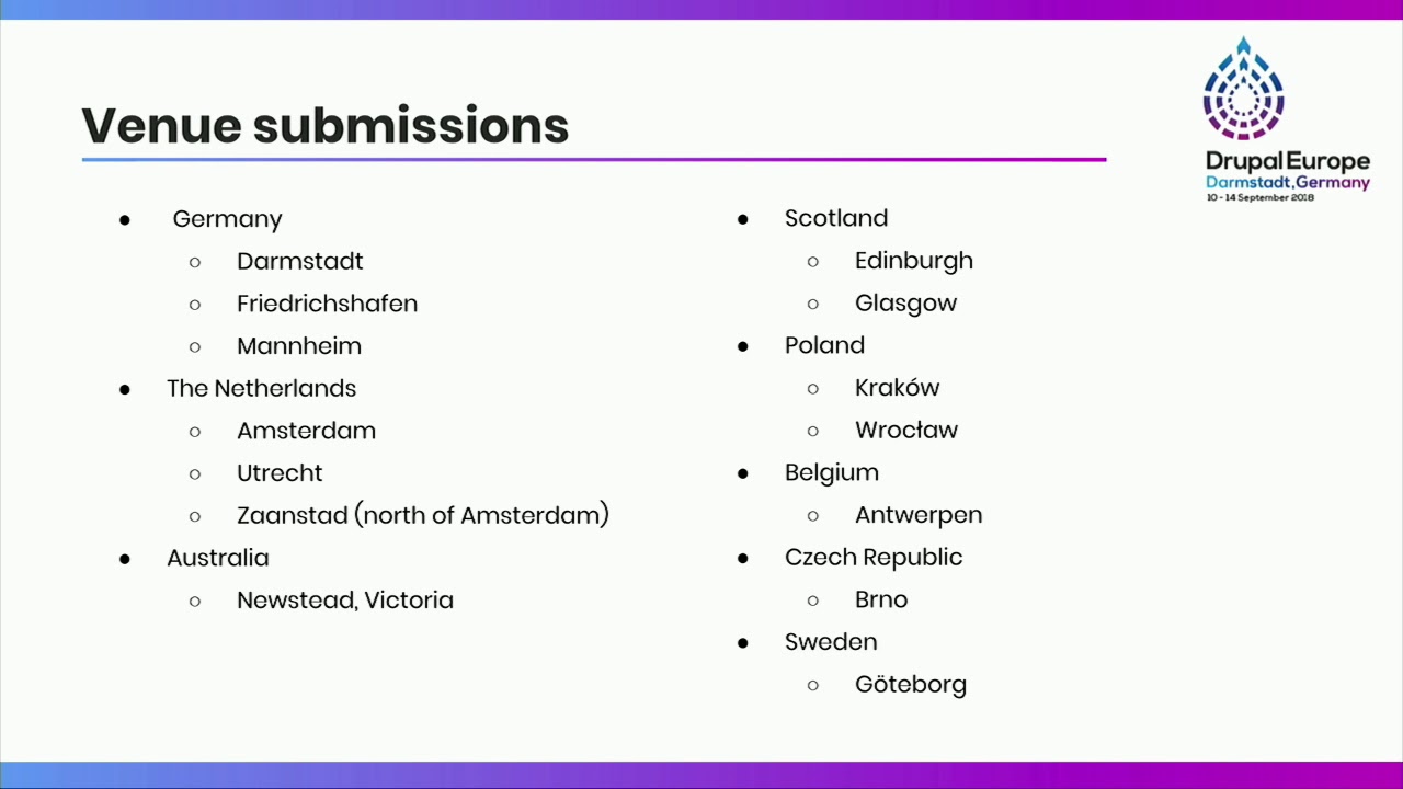 DrupalCon Seattle 2019: Drupal Europe 2018 - our learnings from organising a large camp