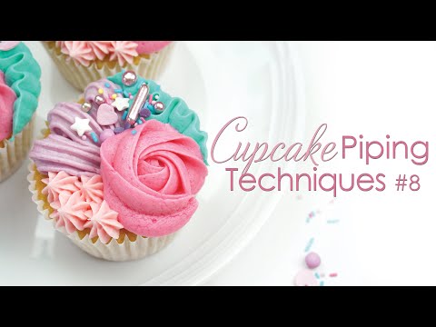 Buttercream Cupcake Piping Techniques #8