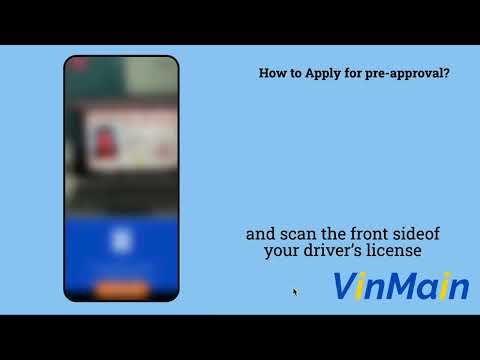 How to apply for car loan pre-approval using Vinmain