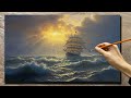 How To Draw A Sailboat And The Sea 92 Sea Landscape Painting Acrylic Painting A Lu Art