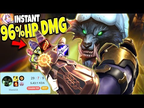 TOP LANE WARWICK IS THE NEW META 🔥 96% INSTANT HP DAMAGE 🔥 TOP LoL Warwick Build Season 10 Gameplay