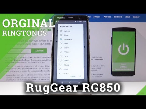 How to Change Ringtone in RUGGEAR RG850- Ringtone Settings
