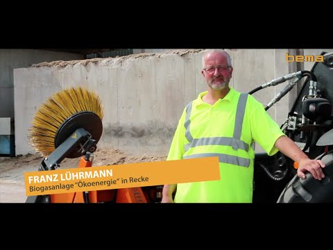 Kehrmaschinen für Industrie | bema 75 Dual PowerMaster | Biogasanlage Recke