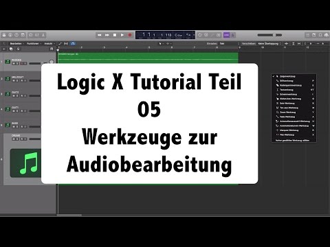 Logic Pro X deutsch Tutorial ||  Teil 05 - Audio Werkzeuge Part 1 Video