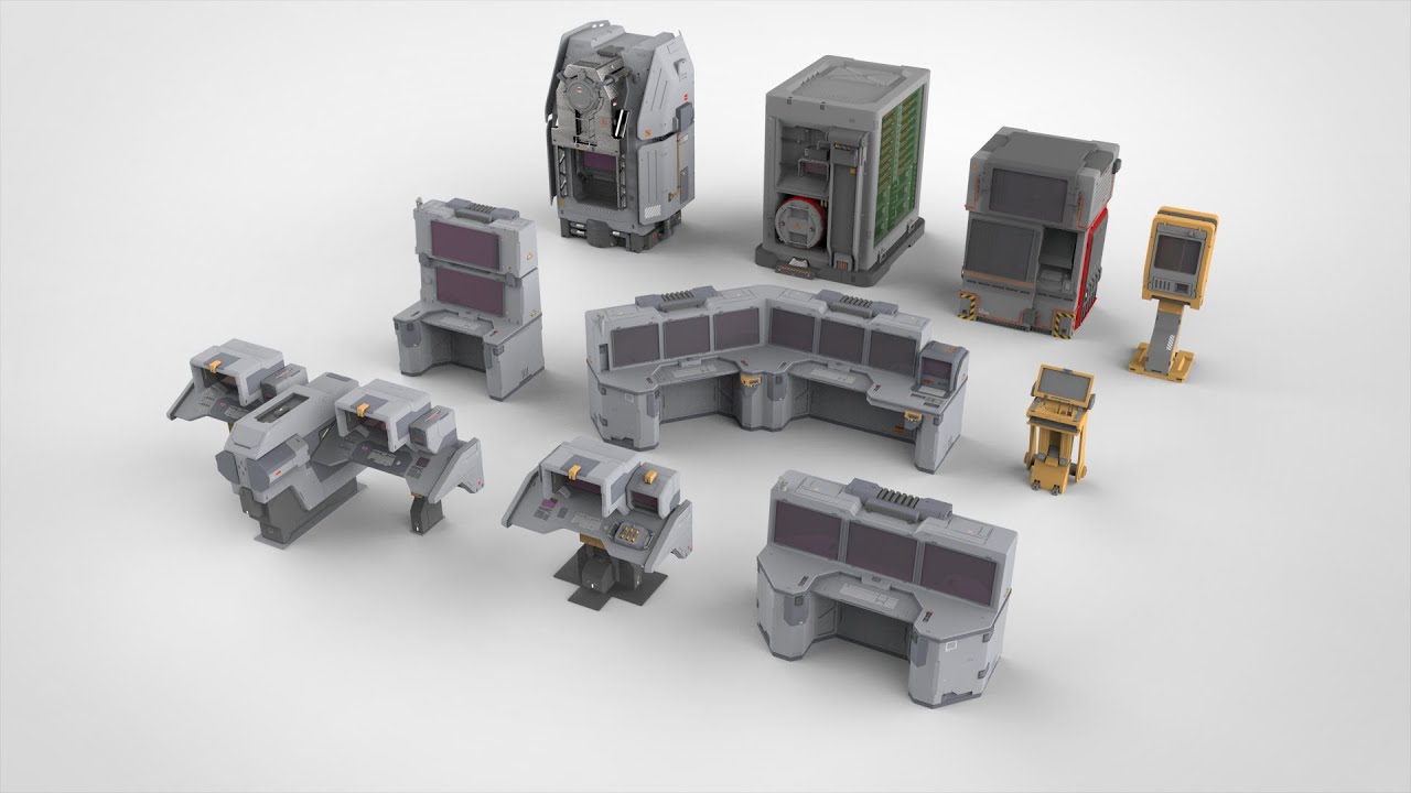 科幻航站楼2 3D 模型