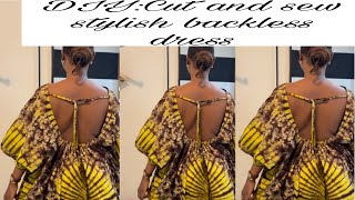 DIY Trendy Backless Maxi Dress | Easy Bubu Sewing Tutorial #Diy