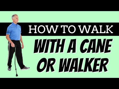 How to Walk With Hip Pain Using A Cane or Walker