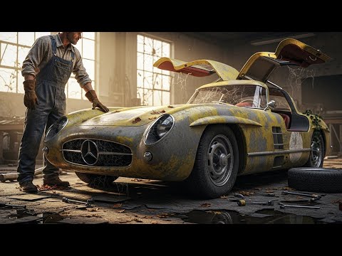 Thumbnail for ASMR Car Restoration Full Rebuild of 1955 Mercedes-Benz 300 SLR Uhlenhaut Coupé from Abandoned by Mercedes-Benz 300 SLR