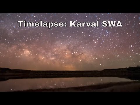 Timelapse: Reflecting Stars and The Milkyway at Karval SWA