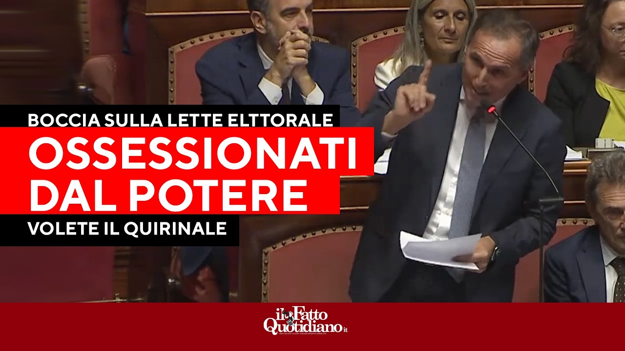 "Col 42% volete eleggervi da soli il Presidente della Repubblica". Boccia smonta la legge elettorale