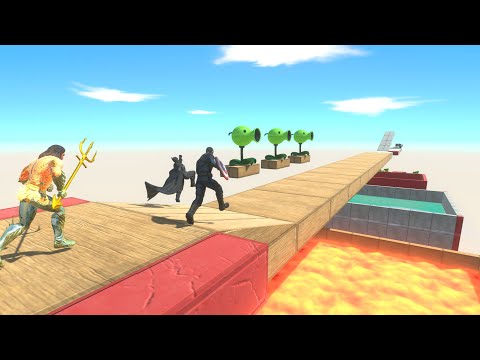 Dangerous Bridge Challenge | Don't Fall into the Lava Pool - Animal Revolt Battle Simulator