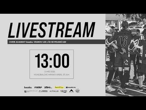LIVESTREAM: HMHK Academy bauska. Vranov U20 - ŠK 98 Pruské U20