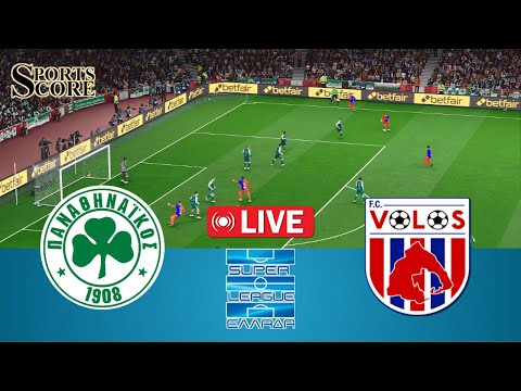 🔴 Live Panathinaikos vs Volos NFC | Greece Super League 2025/26 | Full Match – Video Game Simulation