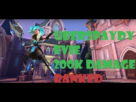 Paladins Evie Ranked Gameplay - 200k damage +