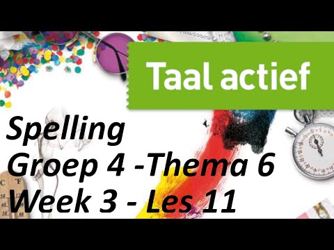 Groep 4  - Thema 6  -  Week 3 - Les 11