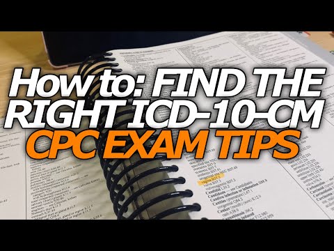 LOOK UP ICD-10-CM CODES | CPC EXAM TIPS FOR MEDICAL CODING