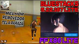 MELHOR FF X86 COM REMOVEDOR TELA PARADA, FREE FIRE SEM QUEDA DE FPS MIRA NÃO TREME E RODA EM TD PC