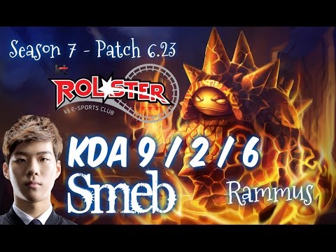 KT Smeb RAMMUS vs RENEKTON Top - Patch 6.23 KR Ranked