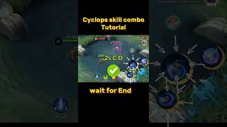 Cyclops Skill combo Tutorial Mobile legends #ml2b #tutorial #shorts