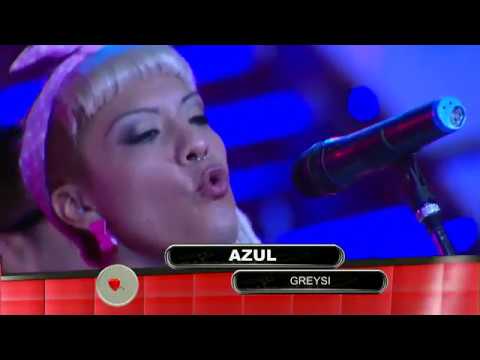 Azul la Dama del Acordeon en Pasion de Sabado 7 1 2016