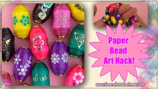 Paper Bead Art Hack! Make Better Beads Using This Easy Hack 2023