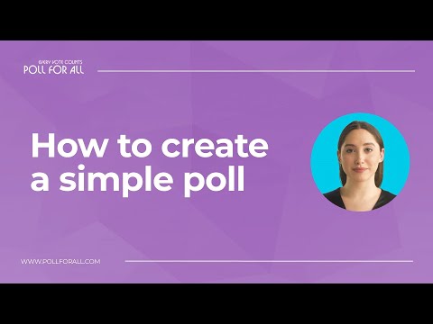 Poll For All - Create polls Video