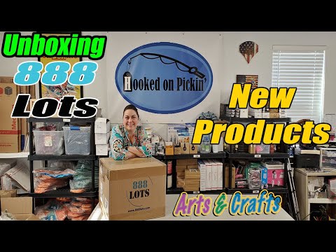 Unboxing Arts & Crafts from 888 Lots - What did I get from a liquidator? Is it New Product? Selling!
