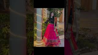 Orange Raw Silk Lehenga Choli with Potli - Video 6