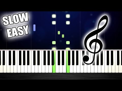 Flea Waltz - Flohwalzer - SLOW EASY Piano Tutorial by PlutaX